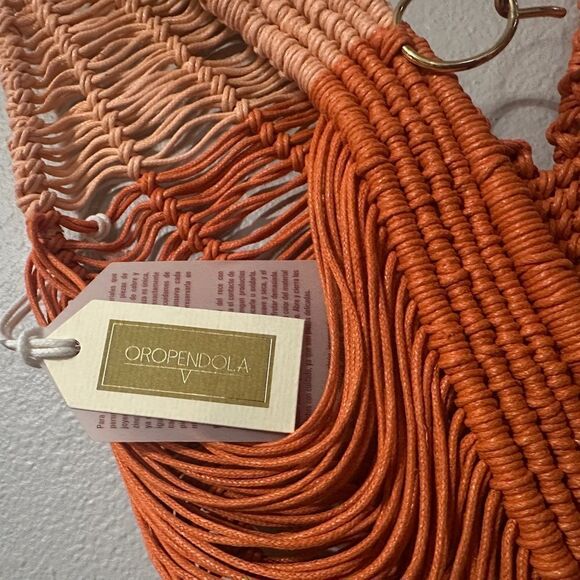 Oropendola FP Macrame Women’s Top Fringe Sleeveless V Neck Statement Piece Small - Picture 6 of 6